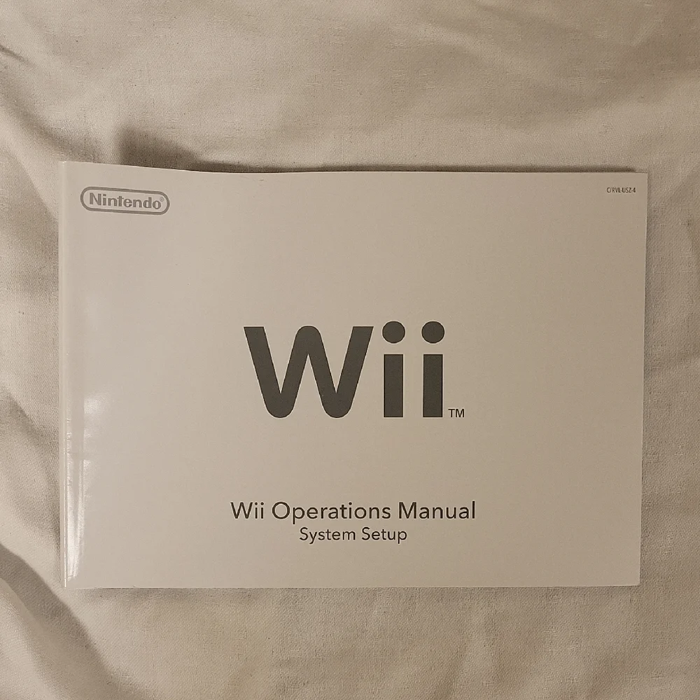 White Nintendo Wii Gaming Guide Manual new